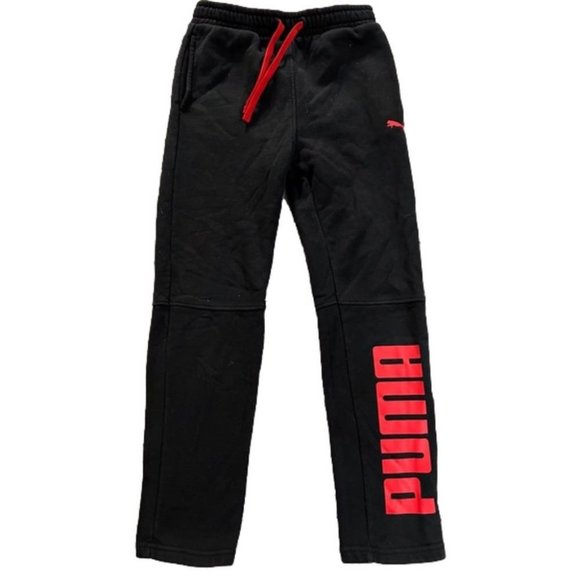 PUMA Other - Puma Youth Size Large Boy’s Black Joggers Track Pants Jogging Pants, EUC